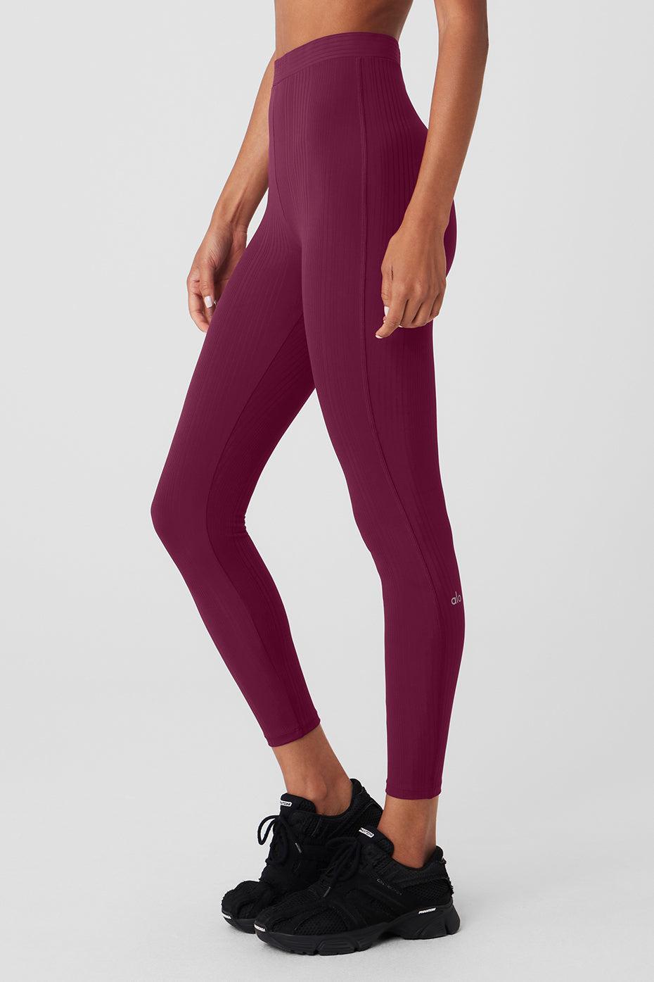 High-Waist 7/8 Run It Back Legging - Wild Berry Female Product Image