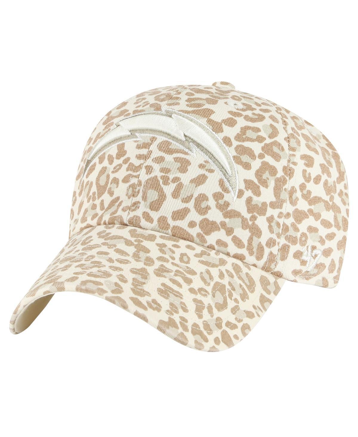 Womens 47 Natural Los Angeles Chargers Panthera Clean Up Adjustable Hat Product Image