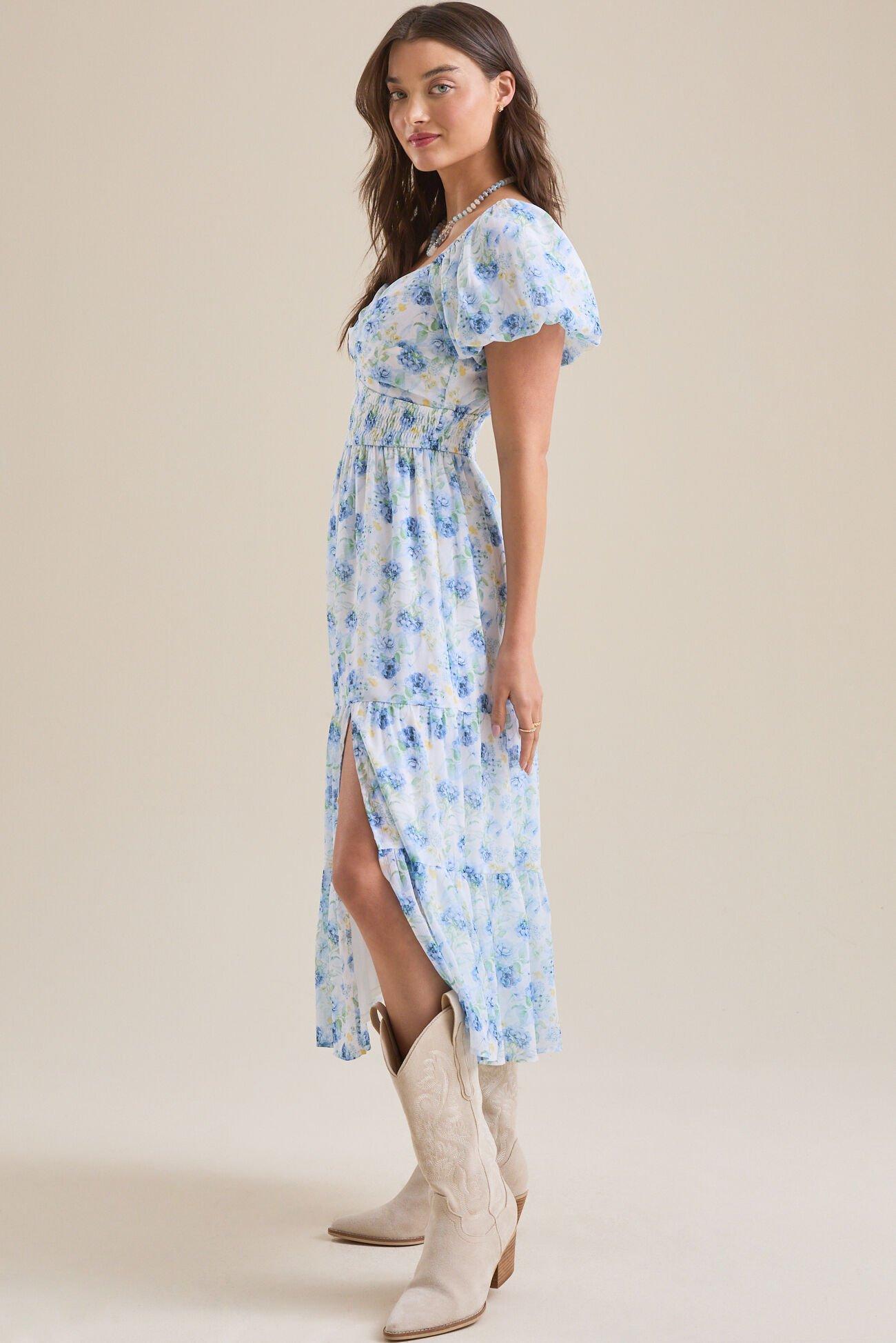 Florence Floral Midi Dress Product Image