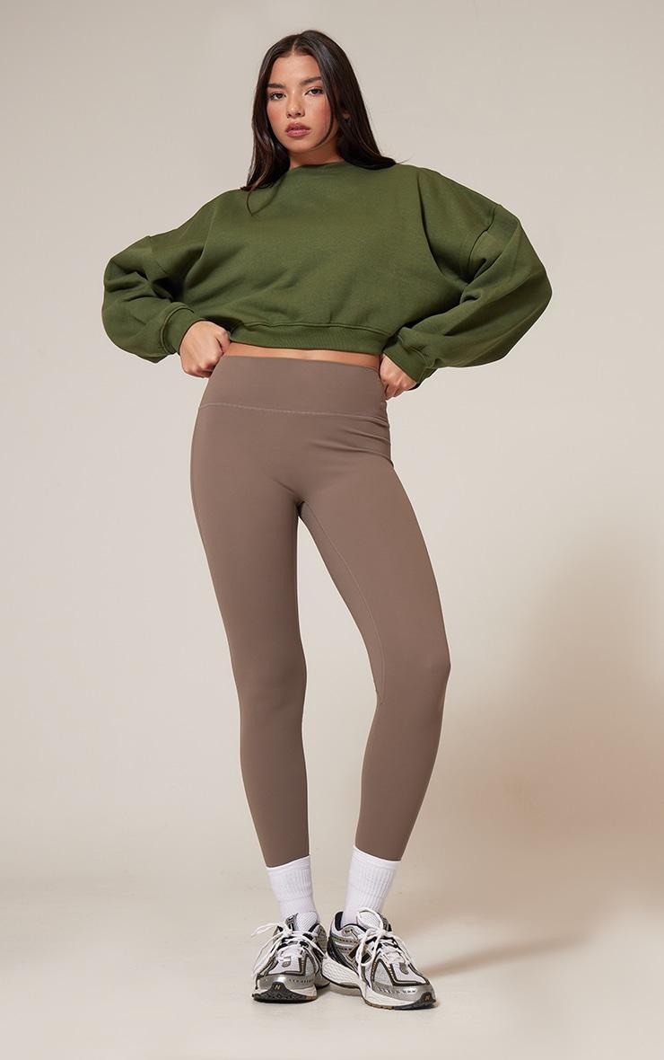 Forest Green Oversized Boxy Sweatshirt Product Image