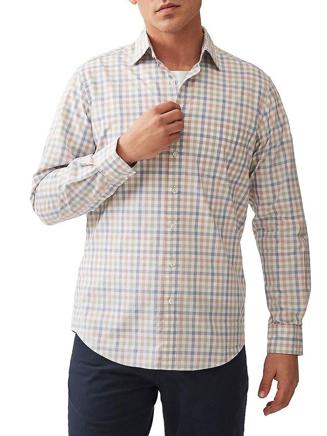 Mens Bankhouse Gingham Cotton Button-Front Shirt Product Image