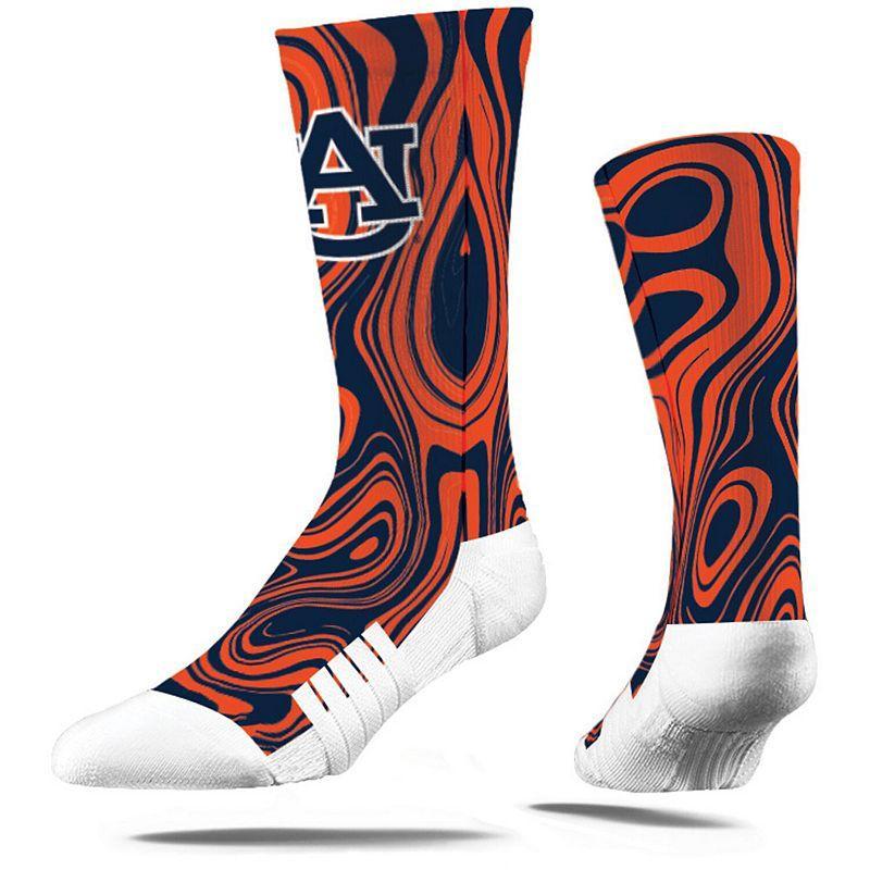 Mens Strideline Auburn Tigers Oil Slick Crew Socks Product Image