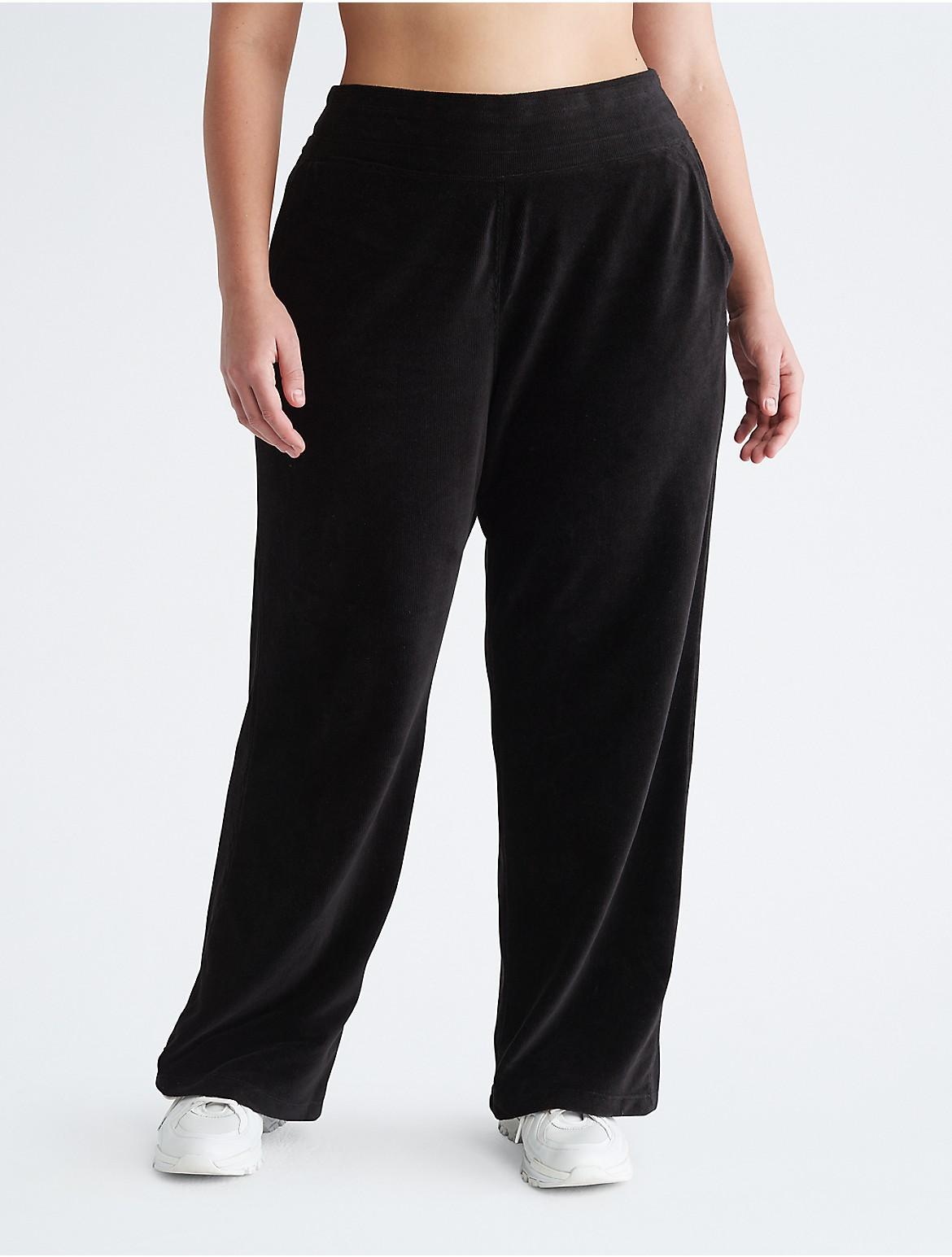 Calvin Klein Womens Plus Size Performance Wide Leg Pants - Black - 3X Product Image