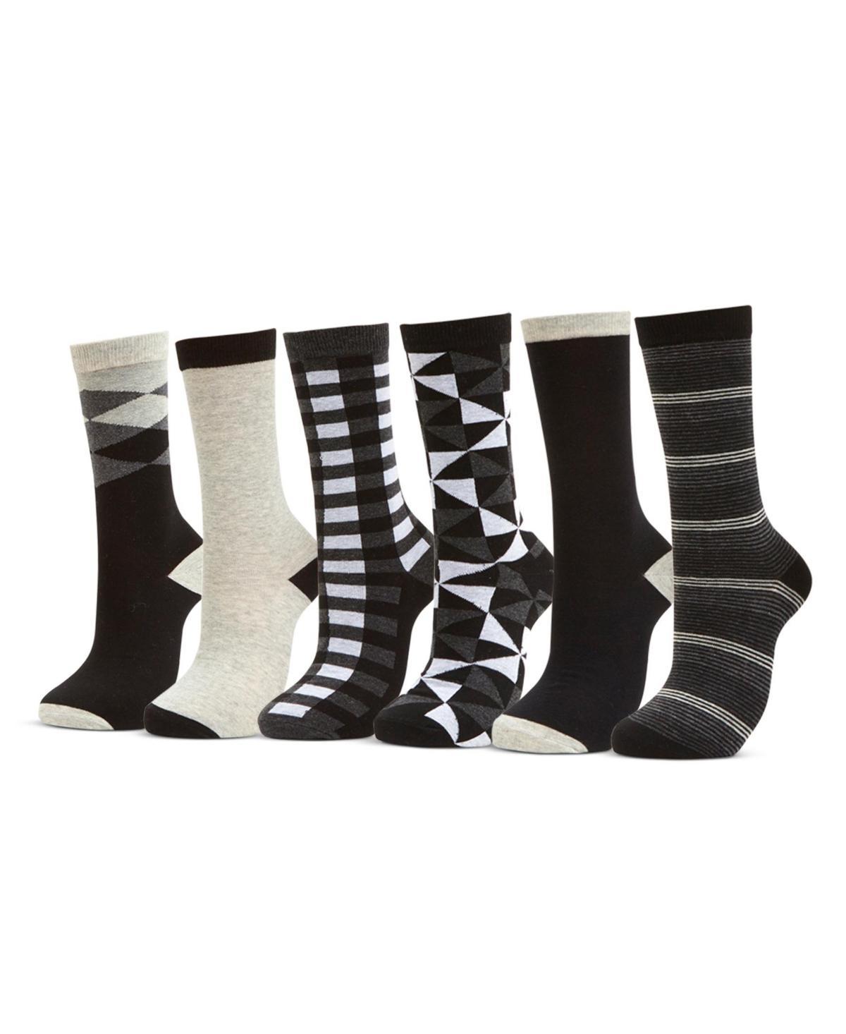 Womens Dress Crew Socks 6 Pack Product Image