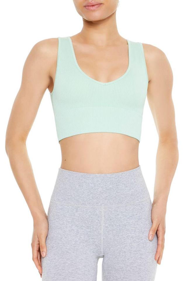 Seamless V-Neck Sports Bra | Forever 21 Product Image