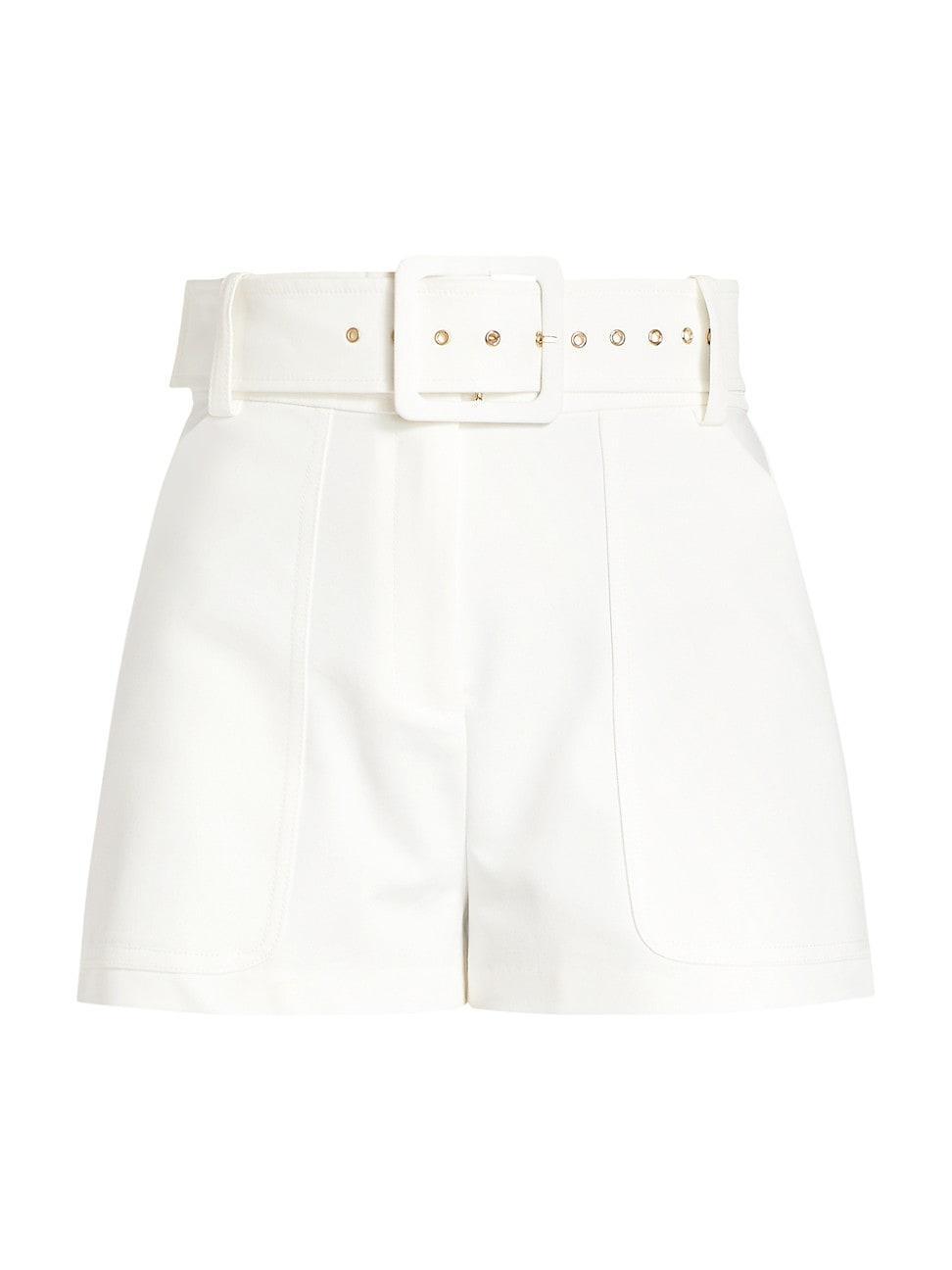 Womens Kasey Belted High-Rise Shorts Product Image