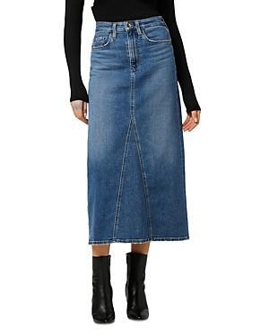 Womens The Tulie Denim Midi-Skirt Product Image