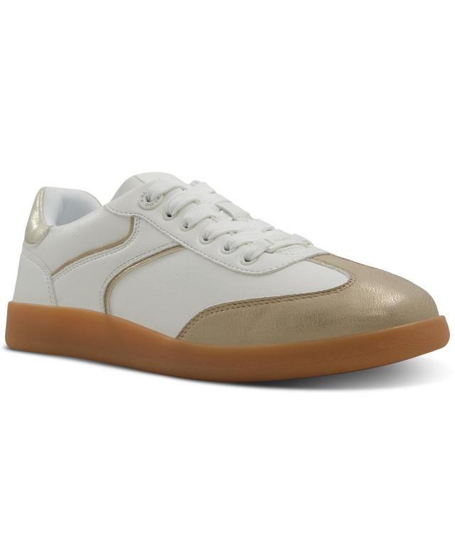 Aldo Womens Erilg Lace-Up Low-Top Sneakers - Gold Product Image