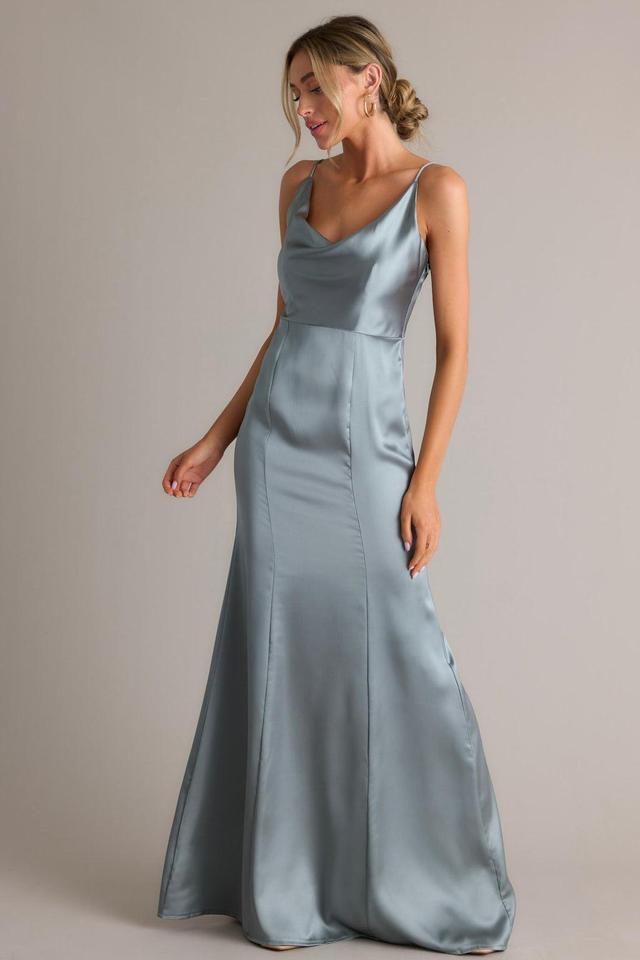 Inner Radiance Ash Blue Maxi Dress Product Image