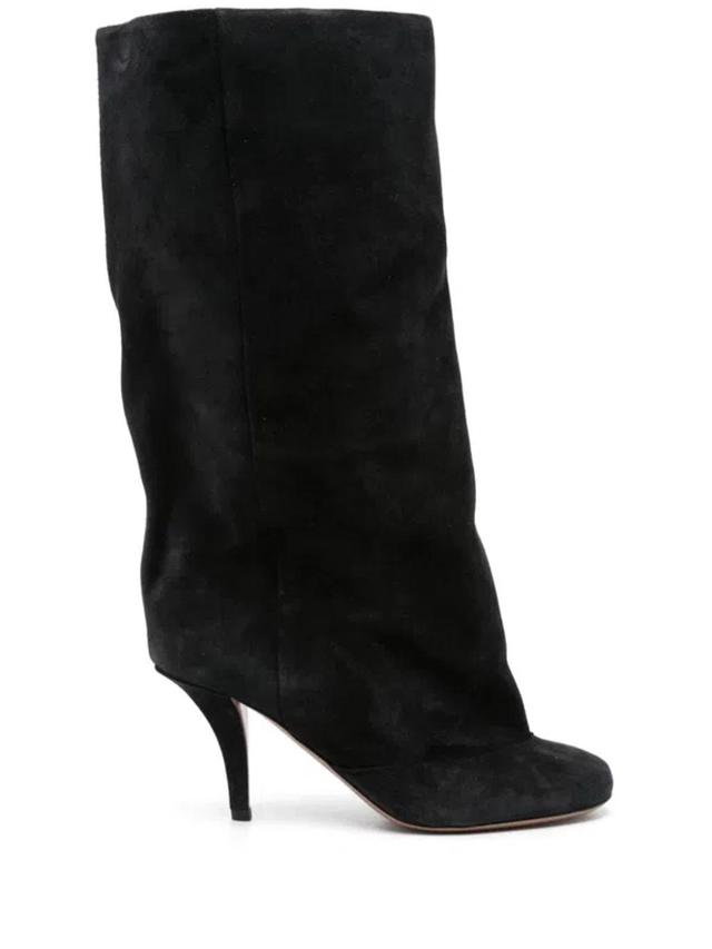 PARIS TEXAS 85mm Suede Boots In Black   Product Image