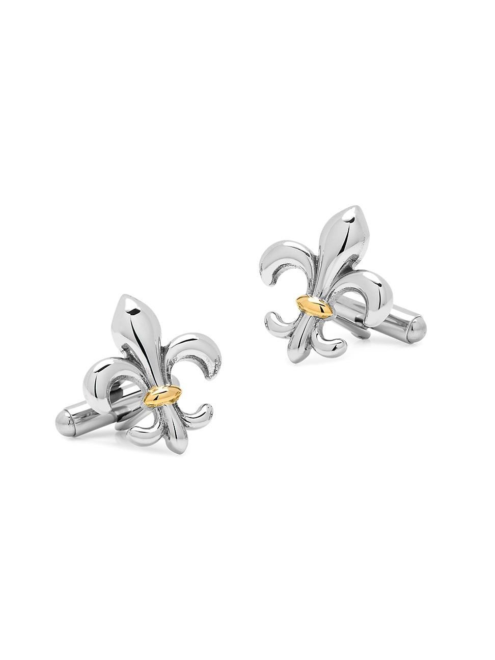 Fleur-De-Lis Cuff Links, Silver Product Image