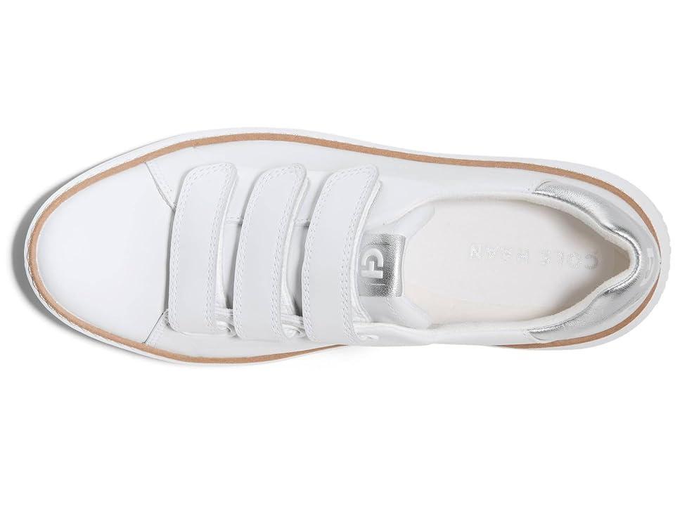 Cole Haan Grandpro Topspin Triple Strap Sneakers (Optic White/Silver) Women's Shoes Product Image