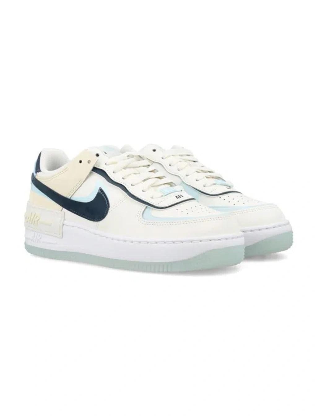 NIKE Women's Air Force 1 Shadow Shoes In Sail/armory Navy/glacier Blue Product Image