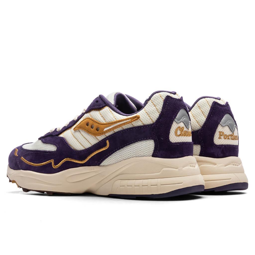 Saucony x Claima Claim a Seat 3D Grid Hurricane - Purple/Cream Male Product Image