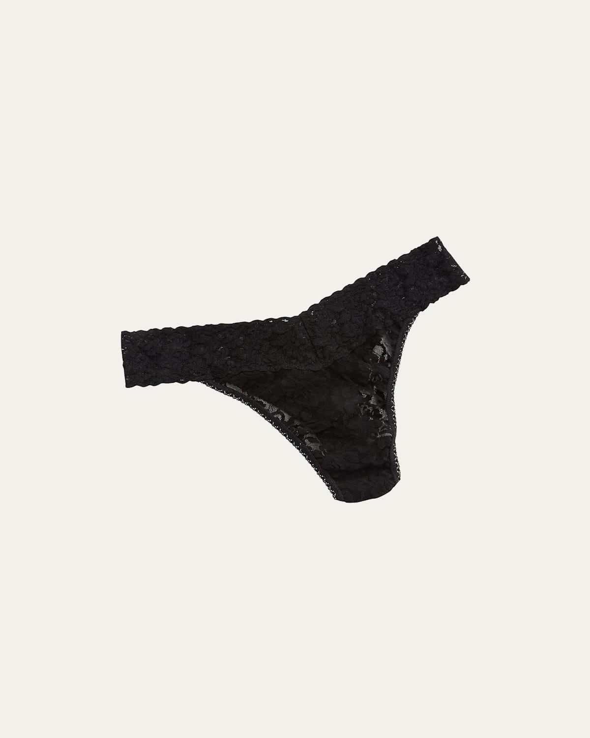 Womens Original Rise Lace Thong Product Image