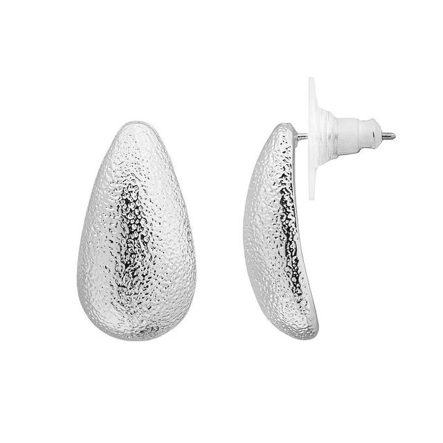 Emberly Textured Tear Drop Earrings, Womens, None Product Image