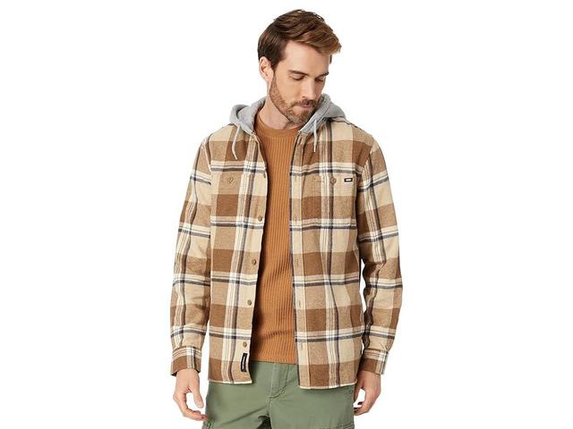 Vans Lopes Hooded Flannel (Dirt) Men's Clothing Product Image