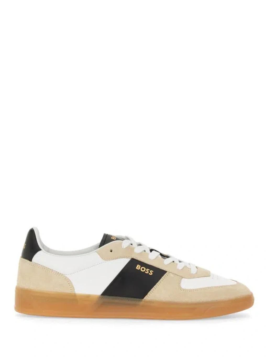 Sneaker With Logo In Beige Product Image