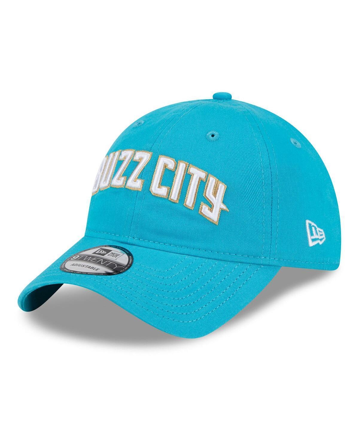 Mens New Era Turquoise Charlotte Hornets 2023/24 City Edition 9TWENTY Adjustable Hat, Turq/Blue Product Image