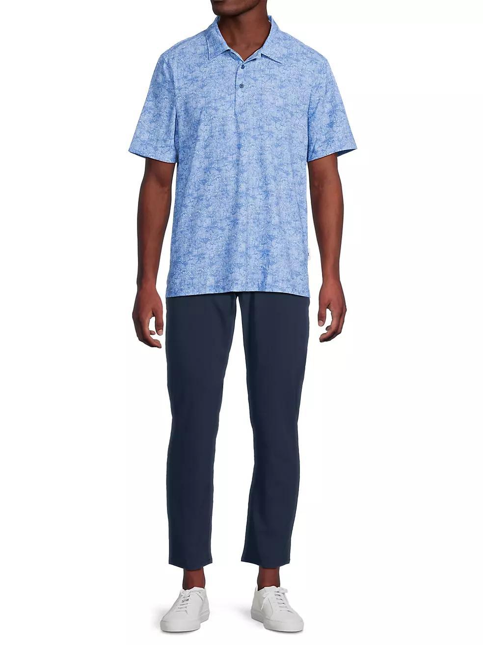 Bahama Coast Palm Retreat Polo Shirt Product Image