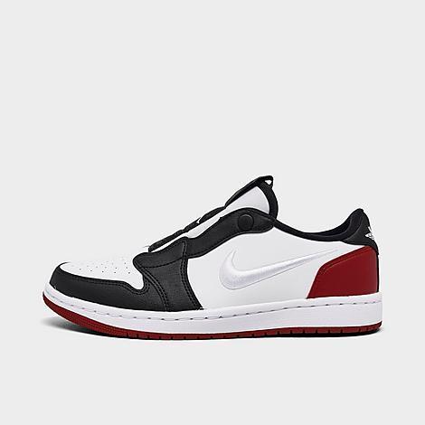 Jordan Womens Jordan Retro 1 Low Slip - Womens Basketball Shoes White/Black/Gym Red Product Image