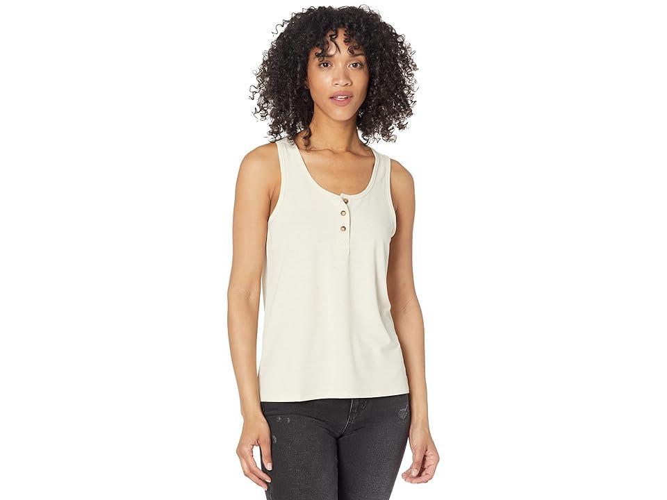 Toad&Co Piru Henley Tank Top (Salt) Women's Clothing Product Image