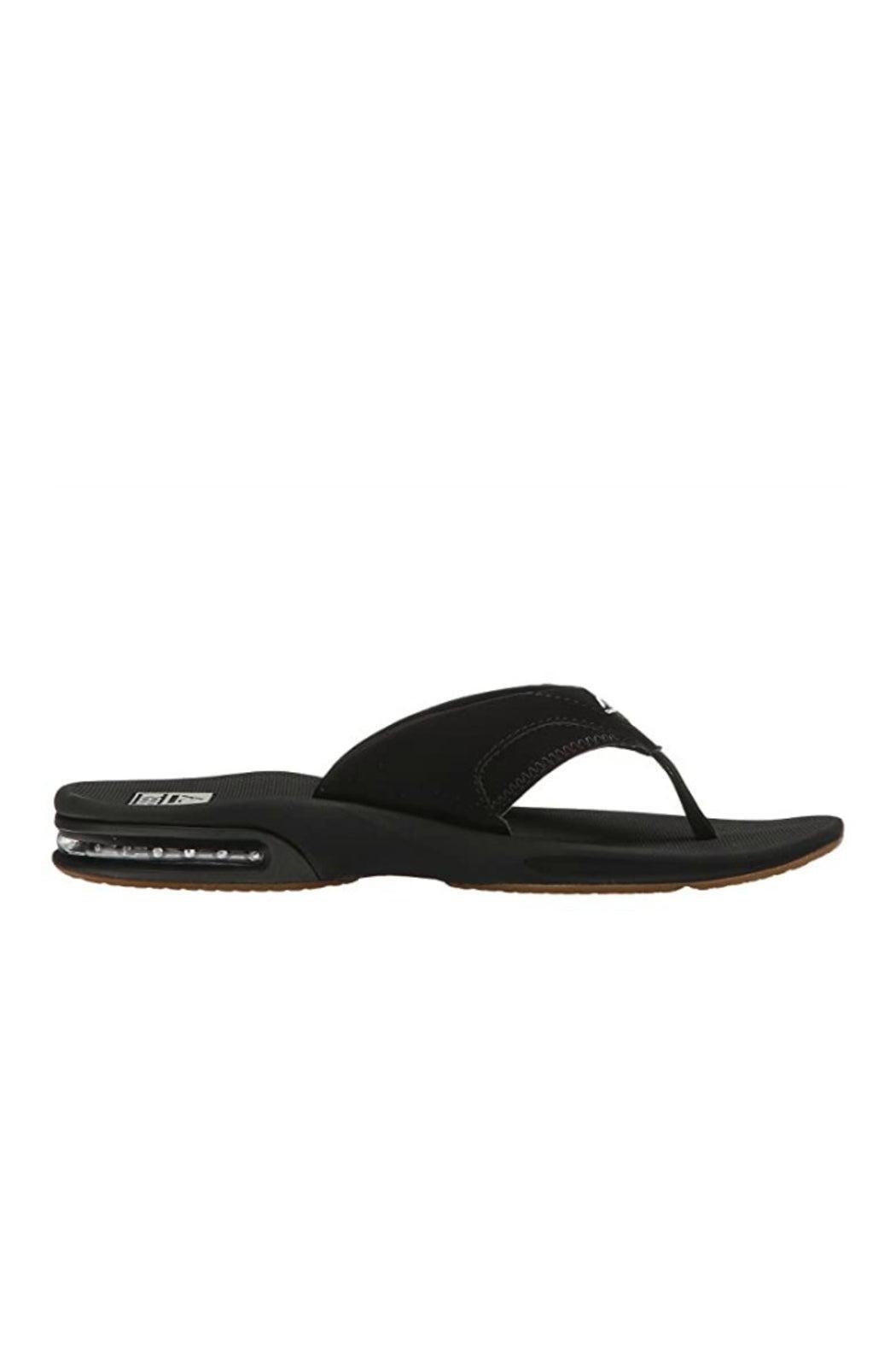 REEF FANNING MEN'S FLIPFLOP  IN BLACK Male Product Image