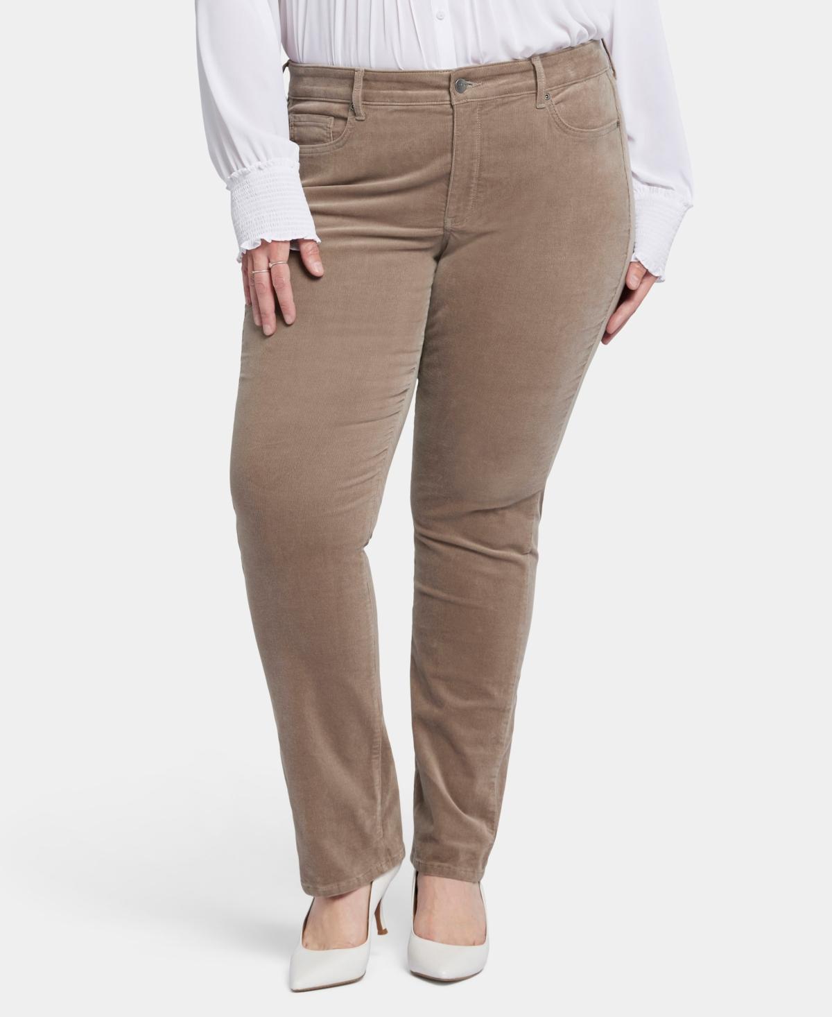 NYDJ Plus Size Marilyn Straight Women's Casual Pants Product Image