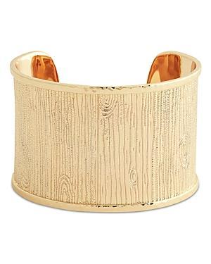 Womens Enchanted Forest 18K-Gold-Plated Bark Cuff Product Image