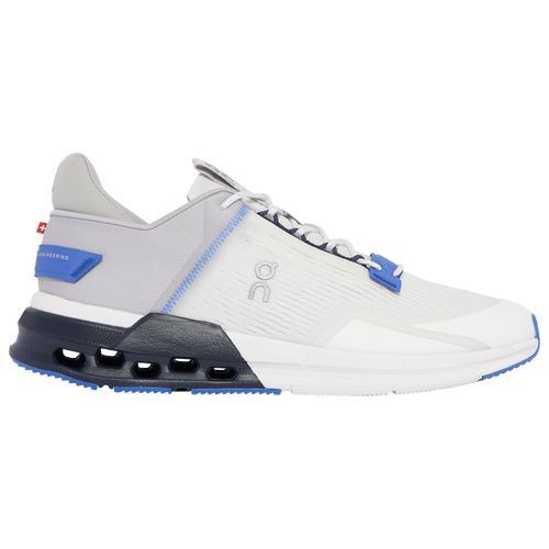 On Mens Cloudnova Form - Walking Shoes White/Blue Product Image