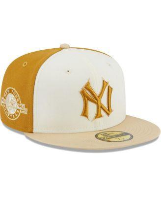 Mens New Era Cream New York Yankees Chrome Anniversary 59FIFTY Fitted Hat - Cream Product Image