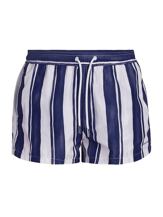 Mens Striped Swim Shorts Product Image