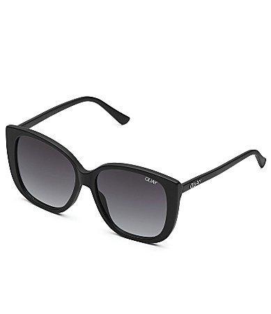 Quay Australia Womens Ever After Oversized Rounded Polarized Square Sunglasses Product Image