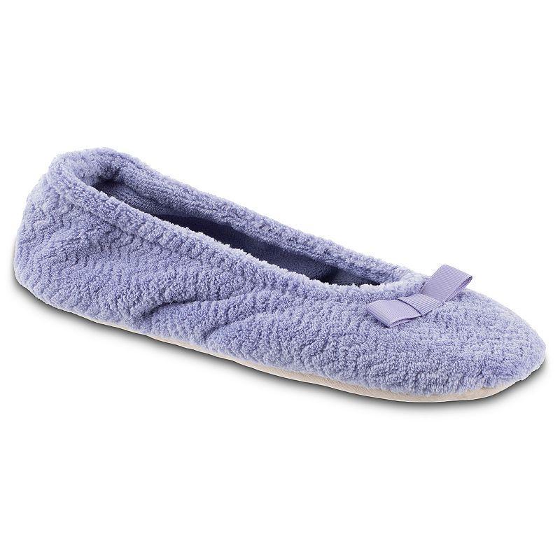 isotoner Chevron Womens Ballet Slippers Purple Product Image