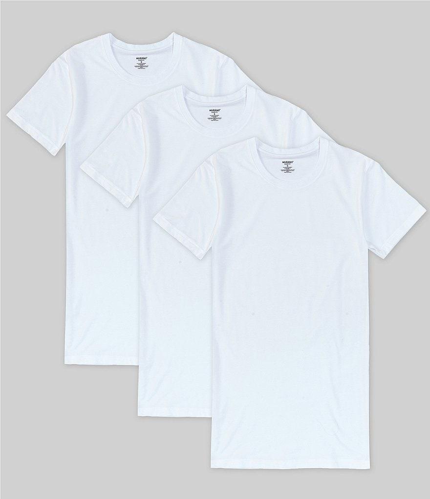 Murano Slim Fit Crew Undershirts 3-Pack Product Image