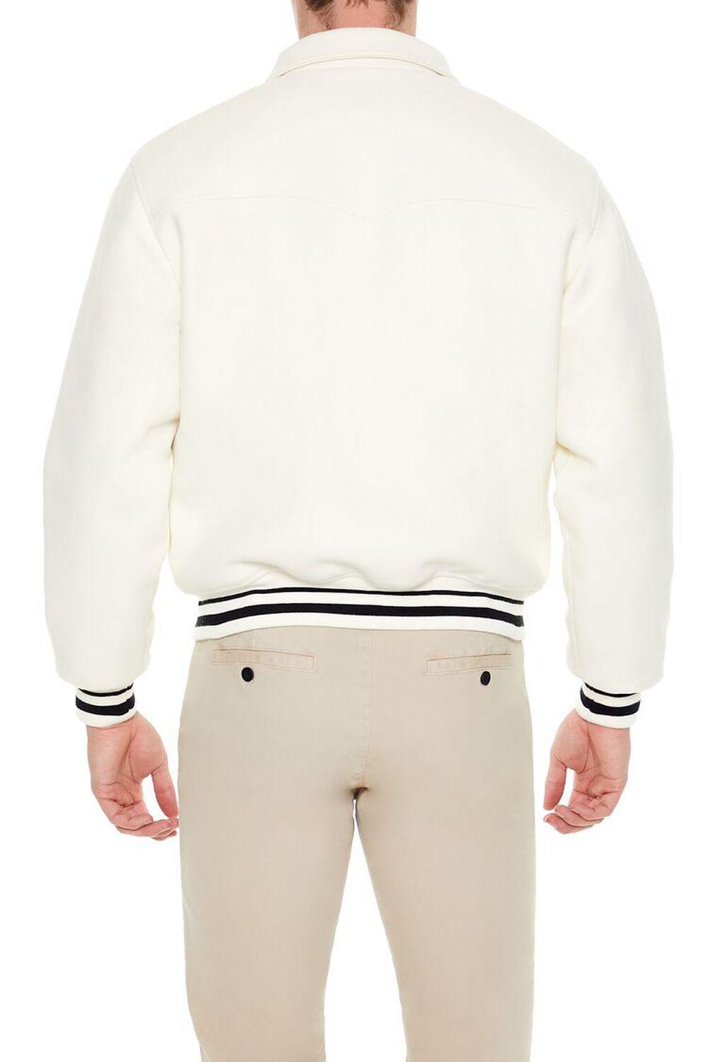 Varsity Zip-Up Bomber Jacket | Forever 21 Product Image