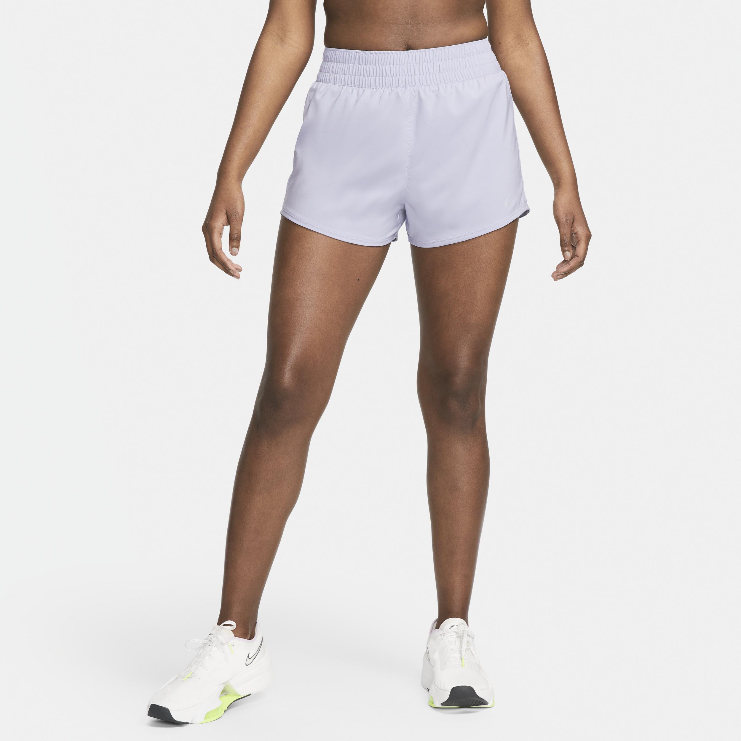 Nike Women's One Dri-FIT High-Waisted 3" Brief-Lined Shorts Product Image