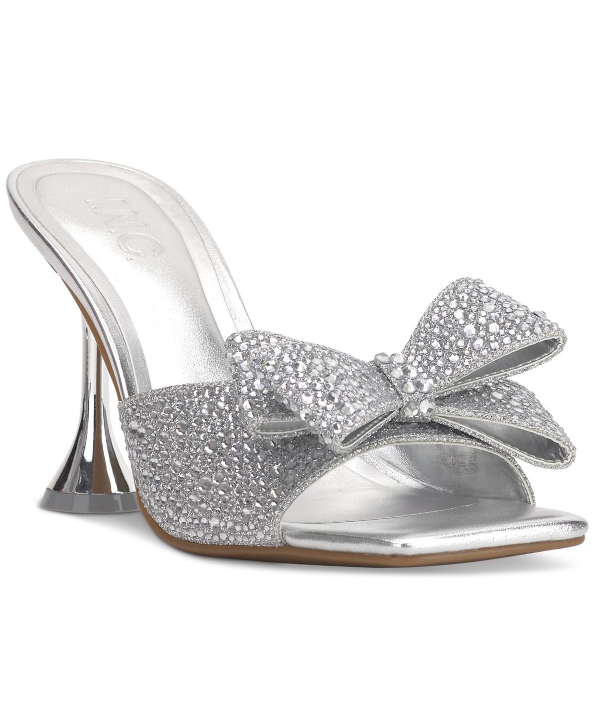 I.n.c. International Concepts Womens Beonna Embellished Bow Slide Sandals, Created for Macys Product Image