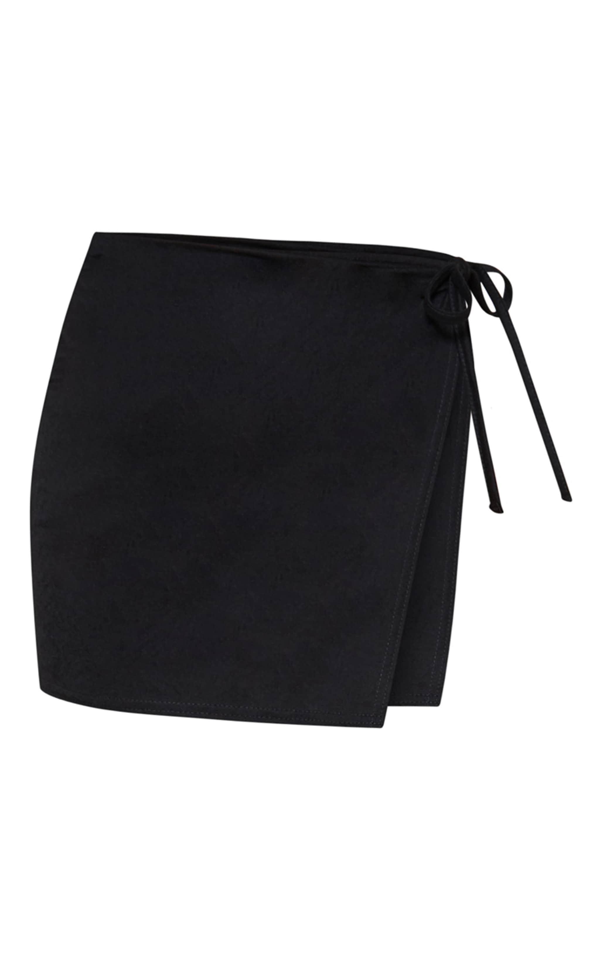 Black Mini Cotton Look Sarong Product Image