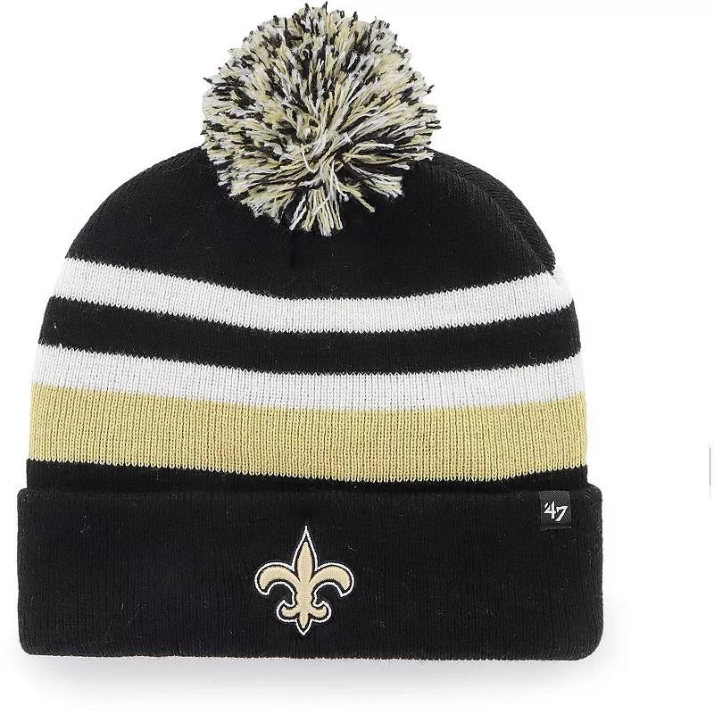 Mens 47 New Orleans Saints State Line Cuffed Knit Hat with Pom Product Image