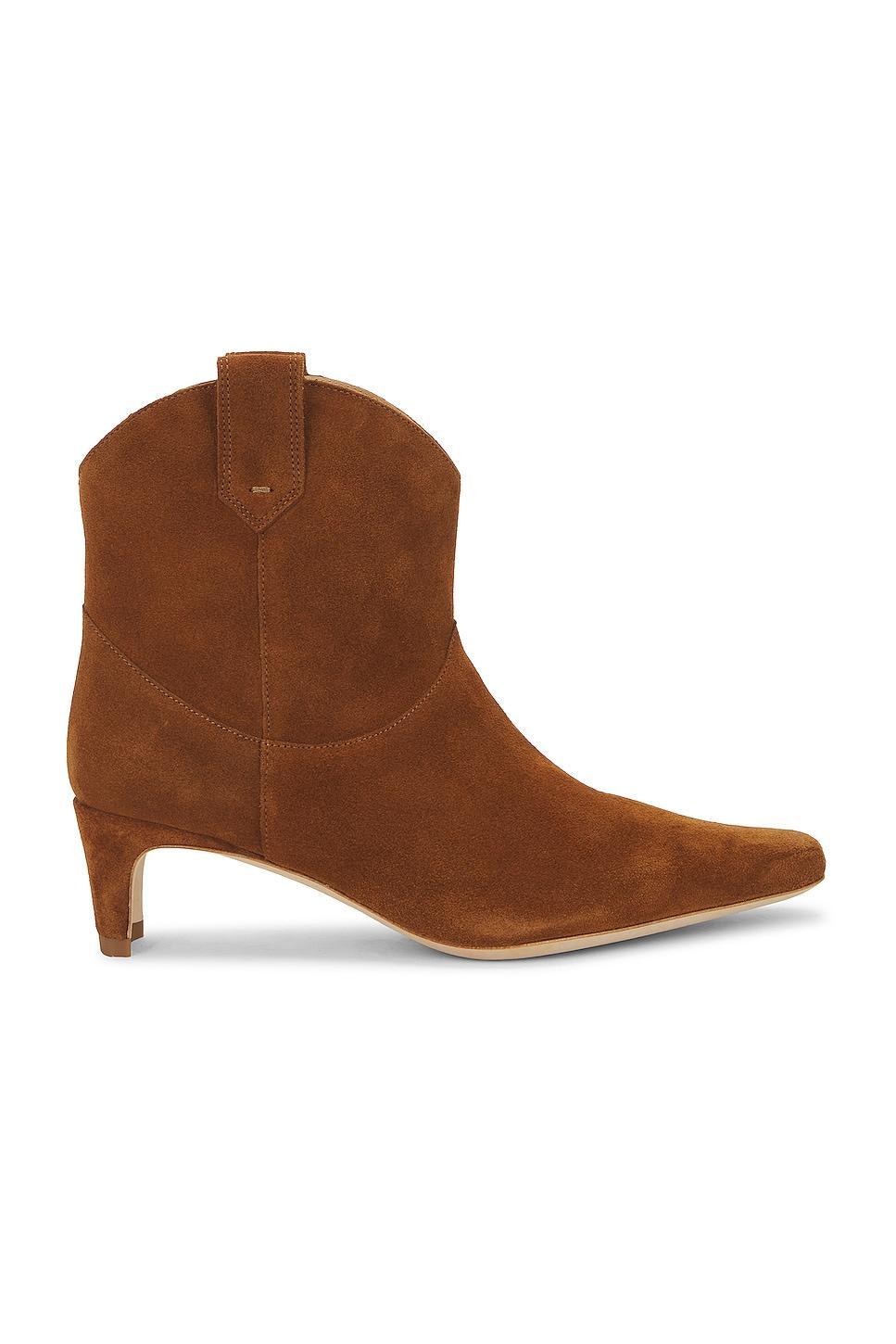 Staud Western Wally Ankle Boot in Tan - Tan. Size 37 (also in 36, 38, 39, 40, 41). Product Image