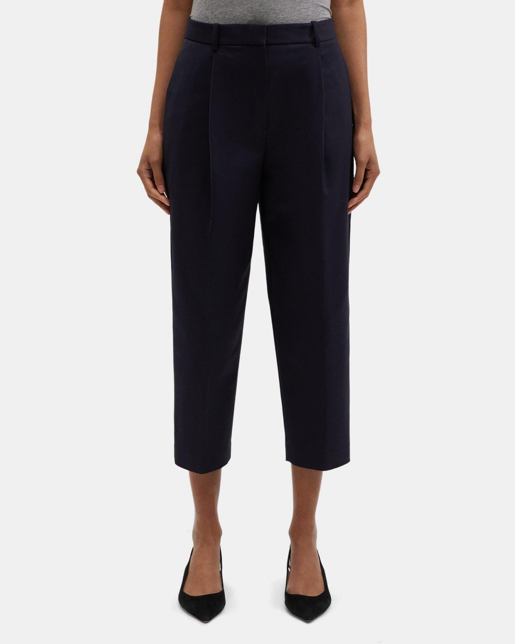 Pleated Carrot Pant in Cotton-Blend product image