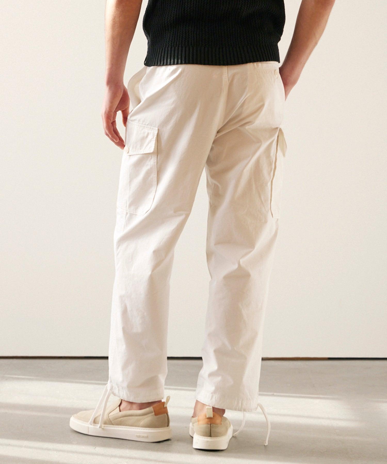 Garment Dyed Cargo Pant in White Product Image