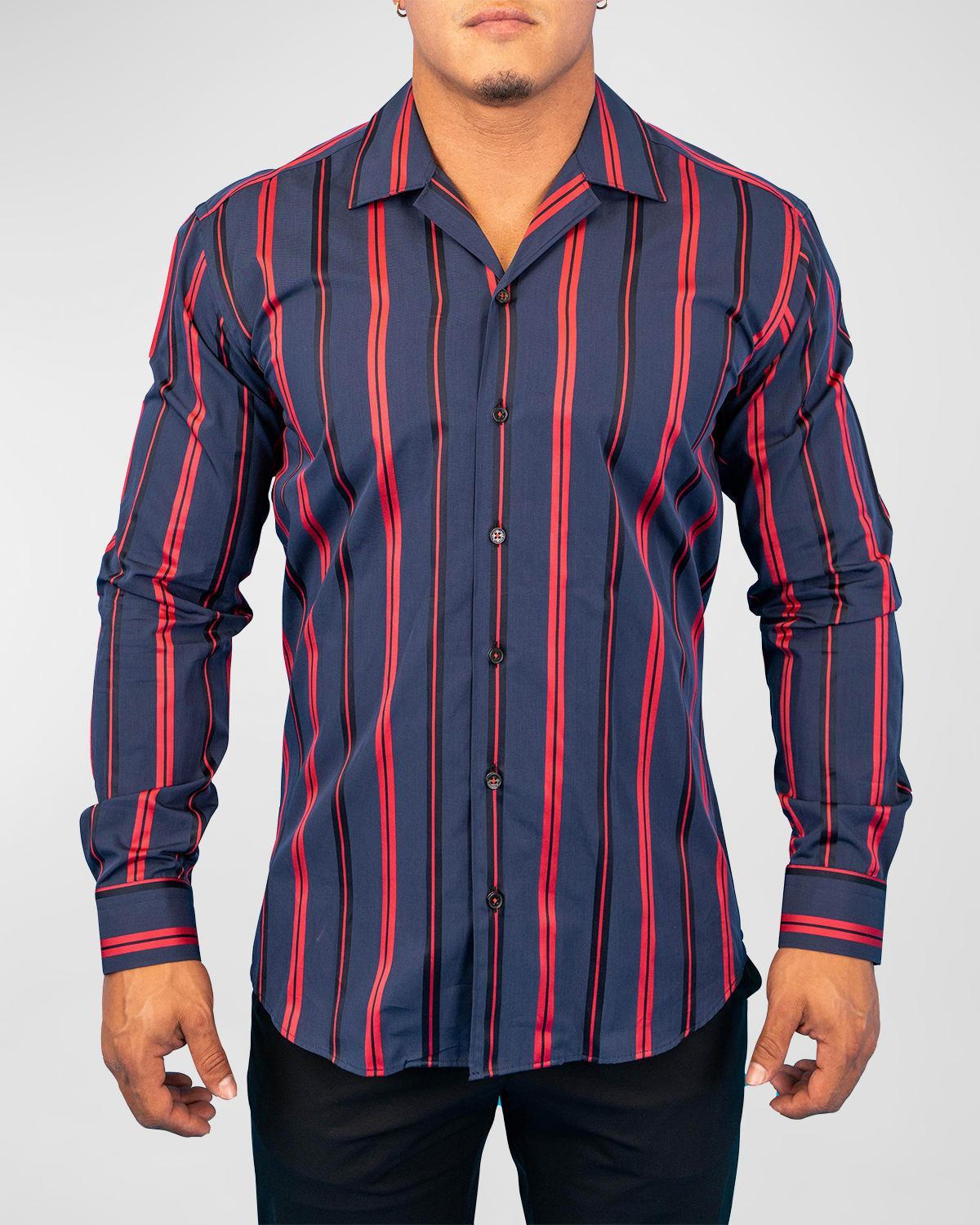 Mens Archemedis BoldStripe Sport Shirt Product Image