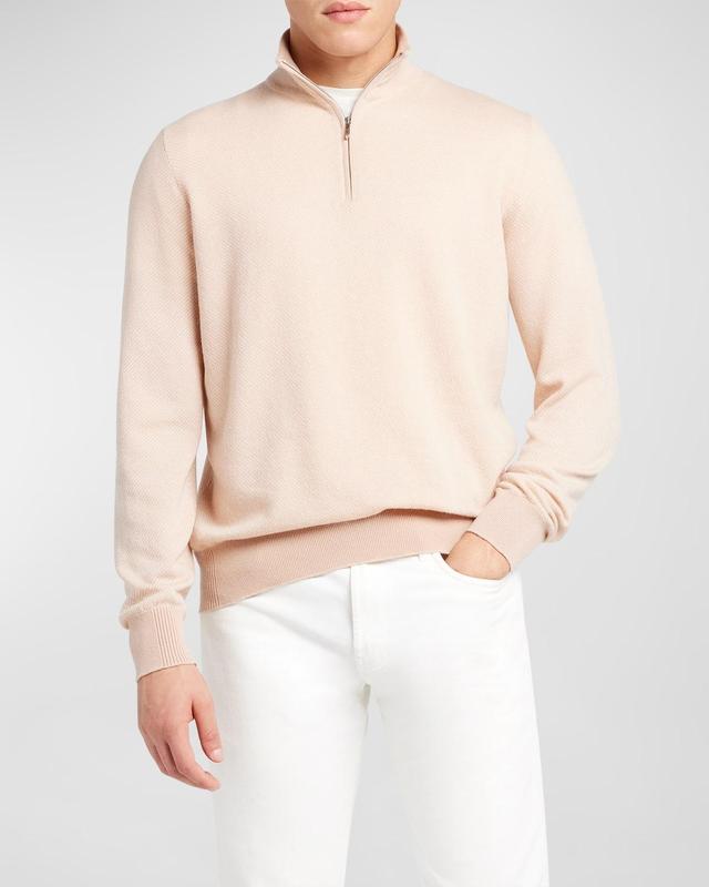 Mens Roadster 1/4-Zip Cashmere Sweater Product Image