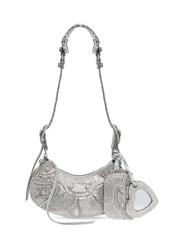 Womens Le Cagole XS Shoulder Bag With Rhinestones Product Image