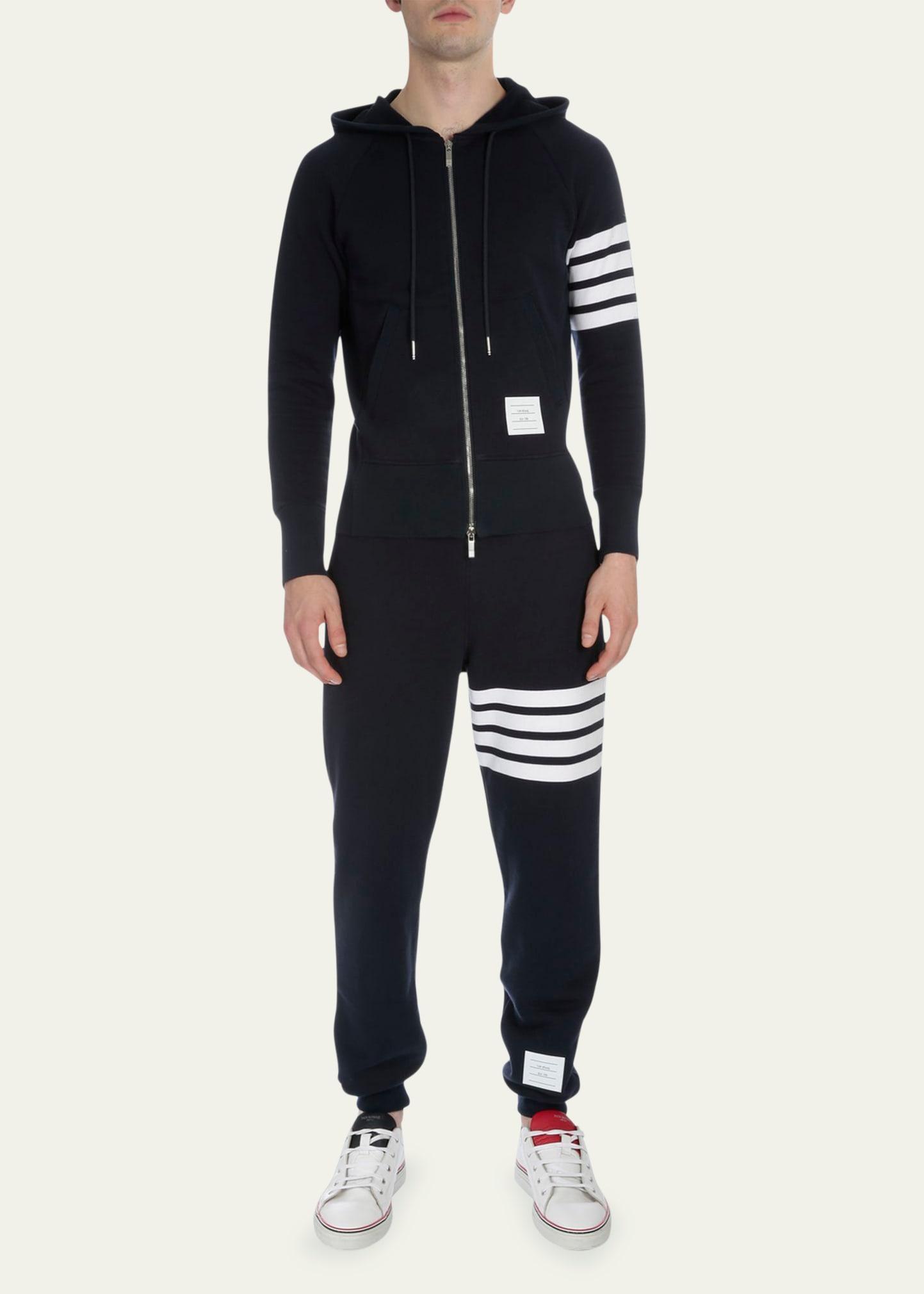 Mens Stripe Cotton Joggers Product Image