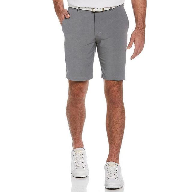 Mens Grand Slam 9 Regular-Fit Performance Stretch Flat-Front Golf Shorts Dark Gray Grey Product Image