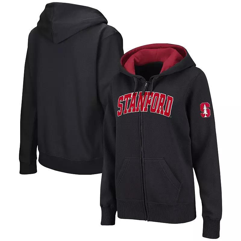 Womens Colosseum Stanford Cardinal Arched Name Full-Zip Hoodie Product Image