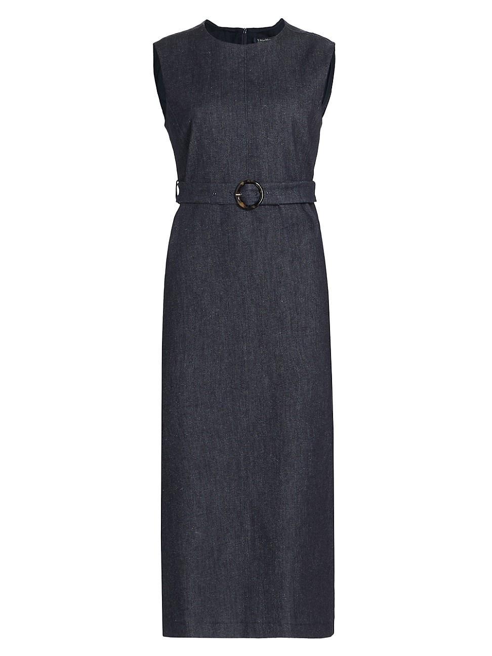 Womens Lucilla Denim Midi-Dress Product Image